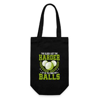The Older I Get The Harder It Is To Find My Balls - Gift Bag for Bottles - black - Front