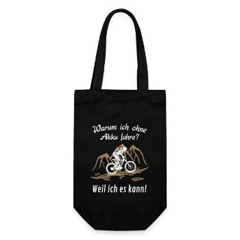 MTB Fahrrad - Geschenkbeutel für Flaschen - Schwarz - Vorne