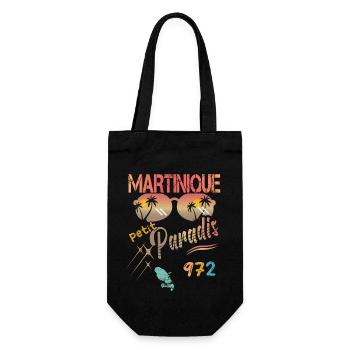 Idee cadeau La Martinique un petit paradis - Sac à bouteille - noir - Devant