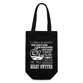 Meat Cutter Forever Title Meat Cutter - Gift Bag for Bottles - black - Front