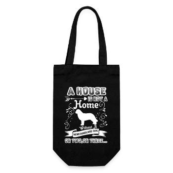 Newfoundland Dog Home Without Newfoundland Dog - Gift Bag for Bottles - black - Front