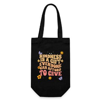 La gentillesse motivationnelle est un cadeau que tout le monde peut faire - Sac à bouteille - noir - Devant