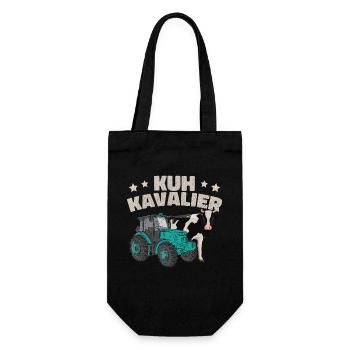 Lustiges Bauern Landwirt Geschenk - Geschenkbeutel für Flaschen - Schwarz - Vorne