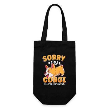 Chien/chiot : juste une fille qui aime les chiots - Sac à bouteille - noir - Devant