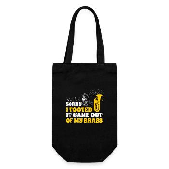 Euphonium Sorry I Tooted Funny Euphonium - Gift Bag for Bottles - black - Front