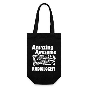 Radiologist Awesome Radiologist - Gift Bag for Bottles - black - Front