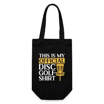 Discgolf Disc Golf Frisbee - Geschenkbeutel für Flaschen - Schwarz - Vorne