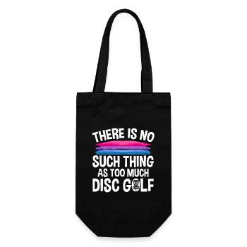 Discgolf Disc Golf Frisbee - Geschenkbeutel für Flaschen - Schwarz - Vorne