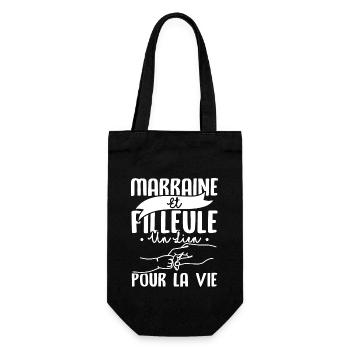 Marraine et filleule - Sac à bouteille - noir - Devant