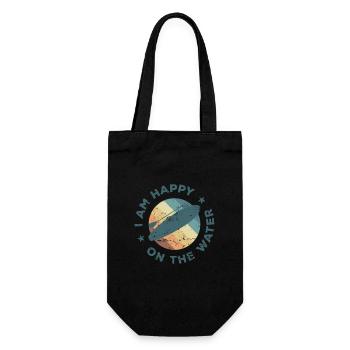 I am Happy one the Water SUP Stand up Paddle - Gift Bag for Bottles - black - Front
