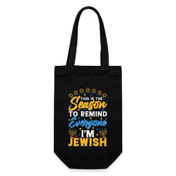 Hanukkah Hanukkah Dreidel Jewish Festival - Gift Bag for Bottles - black - Front