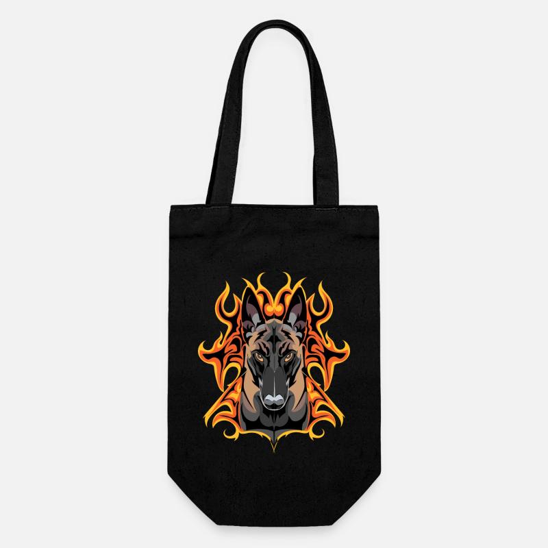 flash malinois - Sac à bouteille - noir