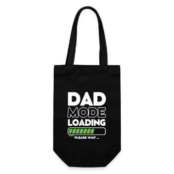 Loading soon daddy -DAD mode loading - Gift Bag for Bottles - black - Front