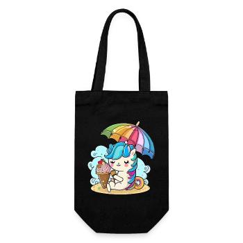 Rêves de licorne - Sac à bouteille - noir - Devant