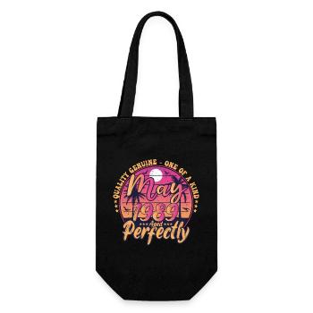 May 1989 anniversary 1989 Retro 1989 May - Gift Bag for Bottles - black - Front