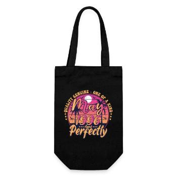 May 1996 anniversary 1996 Retro 1996 May - Gift Bag for Bottles - black - Front
