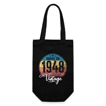 Millésime fabriqué en 1948 Année de naissance 1948 Anniversaire - Sac à bouteille - noir - Devant