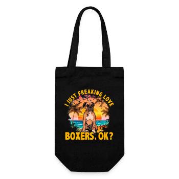 J’adore les Boxers, d’accord? - Sac à bouteille - noir - Devant