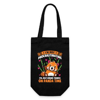 Je fais juste des choses sur Panda Time - Sac à bouteille - noir - Devant