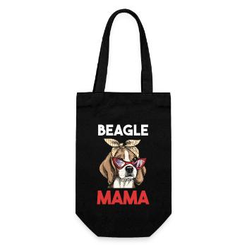 Dog Beagle Mama - Gift Bag for Bottles - black - Front