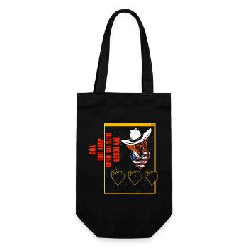 My Boxer tilts his Head just like you - Gift Bag for Bottles - black - Front