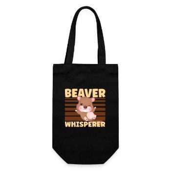 Beaver Fan Beaver Lover Drôle de Beaver Gift - Sac à bouteille - noir - Devant