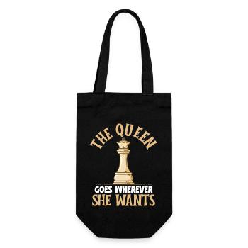 Chess Queen - Gift Bag for Bottles - black - Front