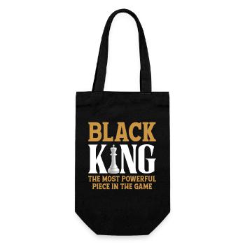 Schach Schachbrett Black History Month - Geschenkbeutel für Flaschen - Schwarz - Vorne