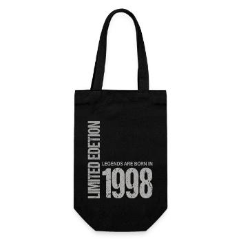 25. Geburtstag Damen Herren 25 Jahre 1998 Lustig - Geschenkbeutel für Flaschen - Schwarz - Vorne
