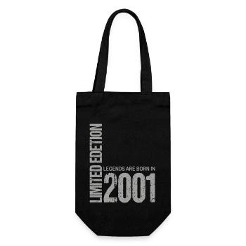 22. Geburtstag Damen Herren 22 Jahre 2001 Lustig - Geschenkbeutel für Flaschen - Schwarz - Vorne