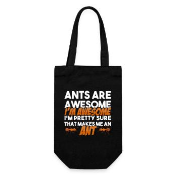 Entomologiste collectionneur d’insectes fourmis - Sac à bouteille - noir - Devant