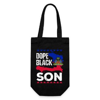 Haïti Drapeau Haïtien Père Enfant I Cadeau - Sac à bouteille - noir - Devant