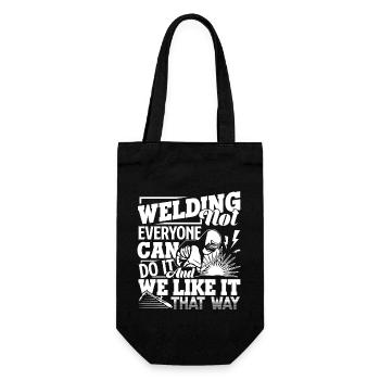 Welder Welding Not Everyone Can Do It - Gift Bag for Bottles - black - Front