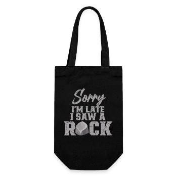 Geologie Professor Geologe Geologie Student - Geschenkbeutel für Flaschen - Schwarz - Vorne