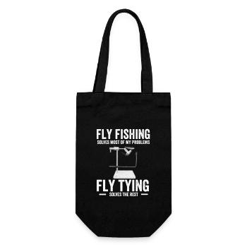 Fliegenfischer Design Für Bachforelle - Sac à bouteille - noir - Devant