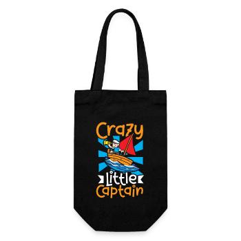 Boating Dad Boat Captain Pontoon Sailor Cruising - Gift Bag for Bottles - black - Front