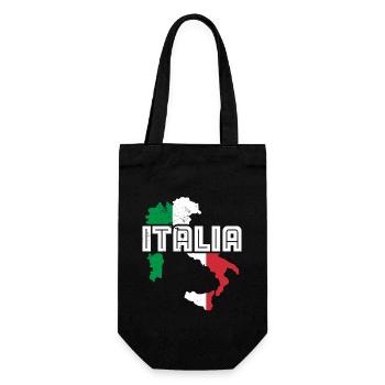 Italy Italian flag national colors - Gift Bag for Bottles - black - Front
