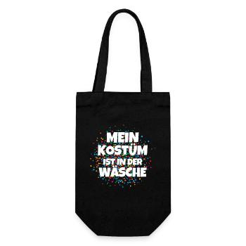 Mein Kostüm ist in der Wäscherei Carnival Party - Geschenkbeutel für Flaschen - Schwarz - Vorne