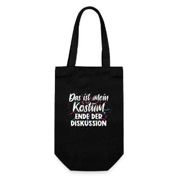 Mein Kostüm ist in der Wäscherei Carnival Party - Geschenkbeutel für Flaschen - Schwarz - Vorne