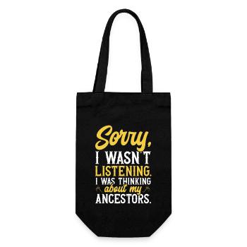 Genealogy Genealogy Genealogist - Gift Bag for Bottles - black - Front