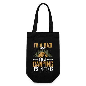 Camping Dad Joke Fête des Pères - Sac à bouteille - noir - Devant