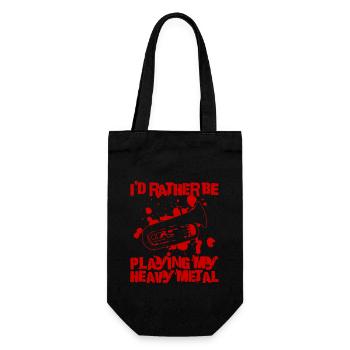 Euphonium-design Für Blasorchesterspieler - Geschenkbeutel für Flaschen - Schwarz - Vorne