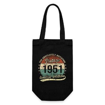 Génial depuis le design d’anniversaire rétro vintage 1951 - Sac à bouteille - noir - Devant