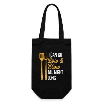 Je peux faire un barbecue bas et lent toute la nuit - Sac à bouteille - noir - Devant