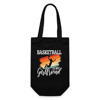 Basketballkorb Rucksack Basketball Court Geschenk - Geschenkbeutel für Flaschen - Schwarz - Vorne