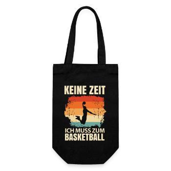 Basketballkorb Rucksack Basketball Court Geschenk - Geschenkbeutel für Flaschen - Schwarz - Vorne