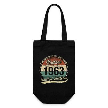 Génial depuis le design d’anniversaire rétro vintage 1963 - Sac à bouteille - noir - Devant