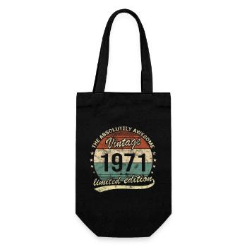 Génial depuis le design d’anniversaire rétro vintage 1971 - Sac à bouteille - noir - Devant