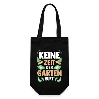Gärtner Gartenarbeit Hobbygärtner Garten - Geschenkbeutel für Flaschen - Schwarz - Vorne
