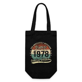 Génial depuis le design d’anniversaire rétro vintage 1978 - Sac à bouteille - noir - Devant